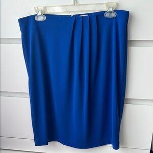 Anne Klein Blue Pencil Skirt Size L